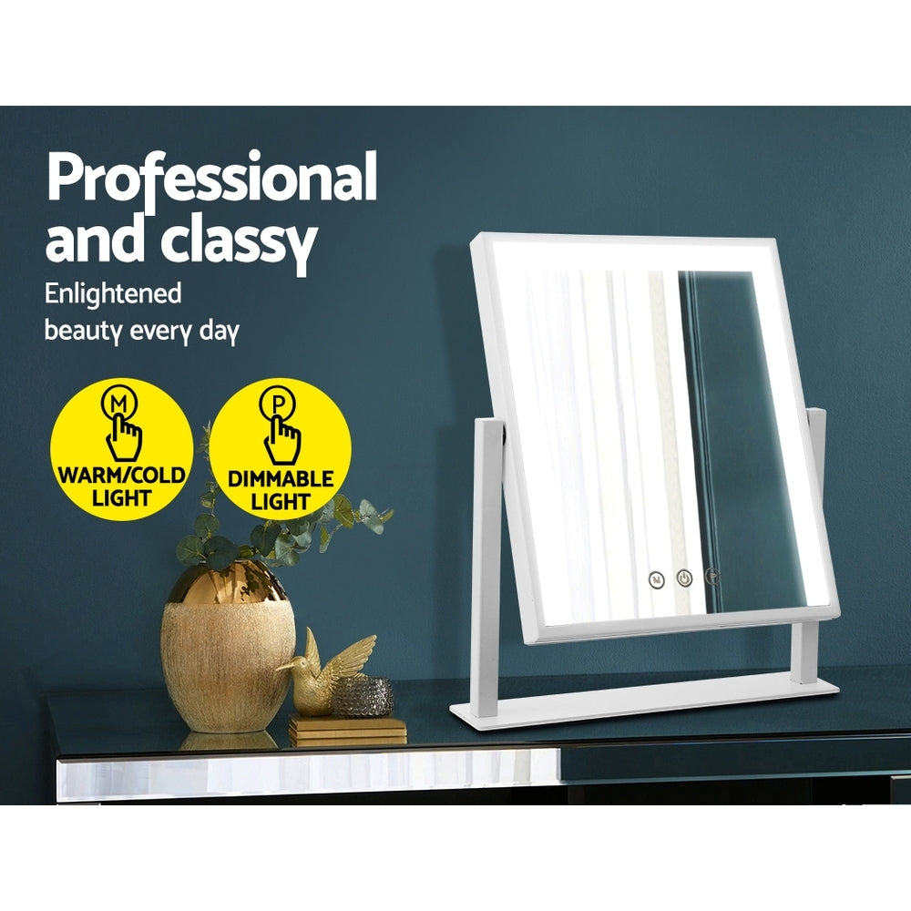 Embellir 25x30cm Hollywood Vanity Mirror LED Light Rotatable White
