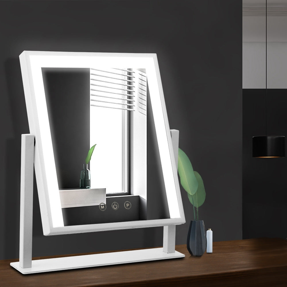 Embellir 25x30cm Hollywood Vanity Mirror LED Light Rotatable White
