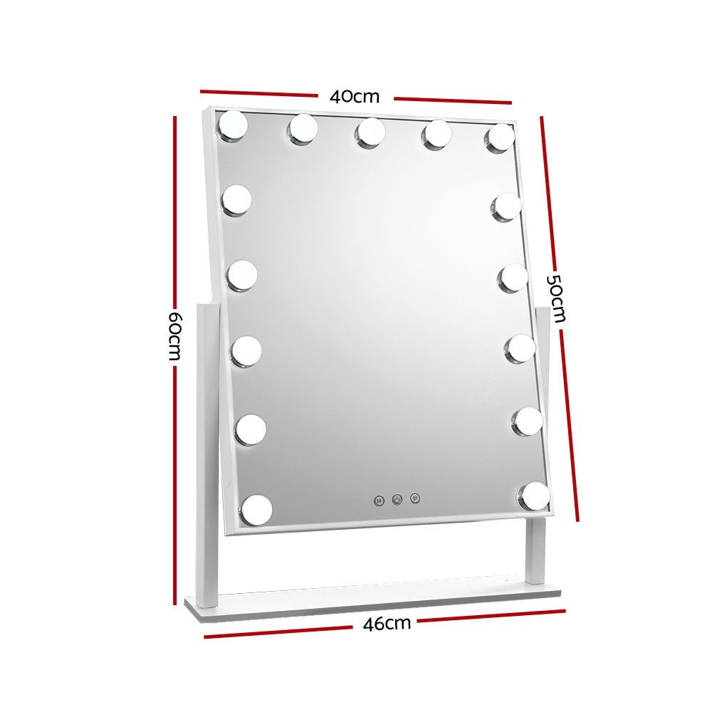 Embellir 40x50cm Hollywood Vanity Makeup Mirror LED Light Rotatable