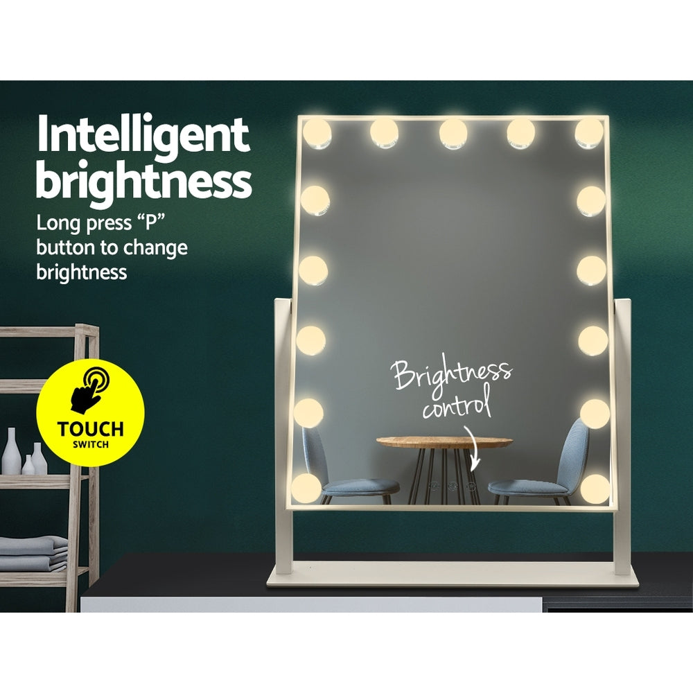Embellir 40x50cm Hollywood Vanity Makeup Mirror LED Light Rotatable