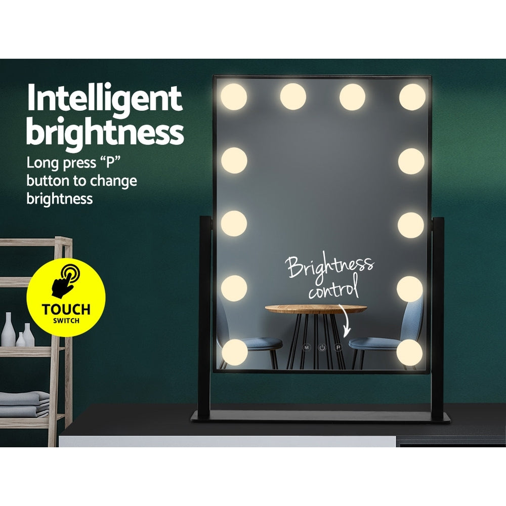 Embellir 30x48cm Hollywood Vanity Makeup Mirror LED Light Rotatable