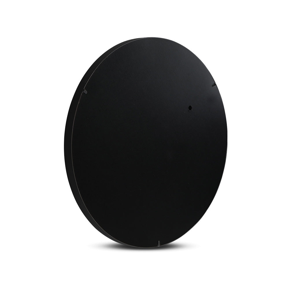 Embellir 90cm Round Wall Mirror Black Framed Bathroom Decor