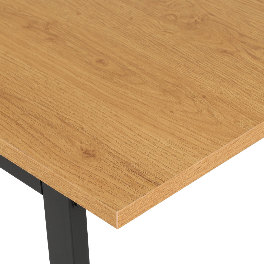 Eli 150CM 6-Seater Dining Table Rectangular Pine Black