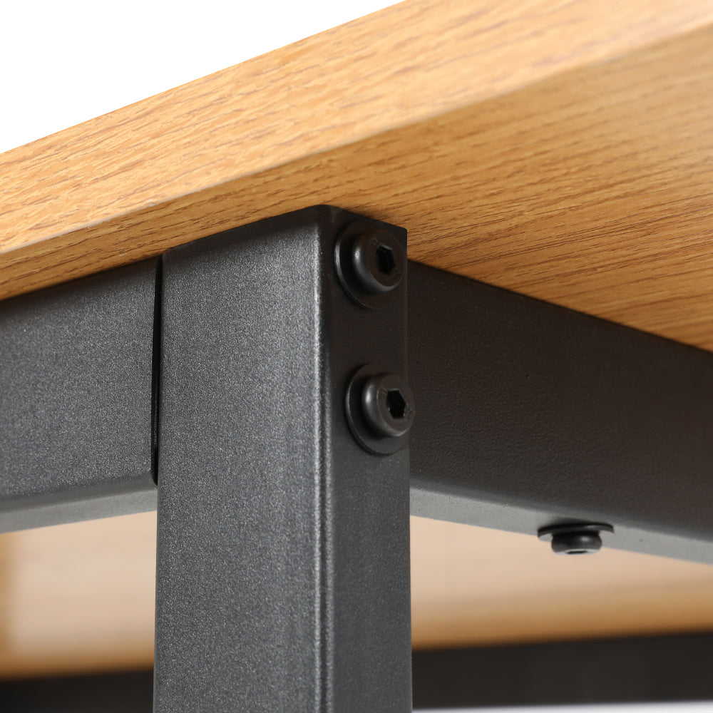 Eli 150CM 6-Seater Dining Table Rectangular Pine Black