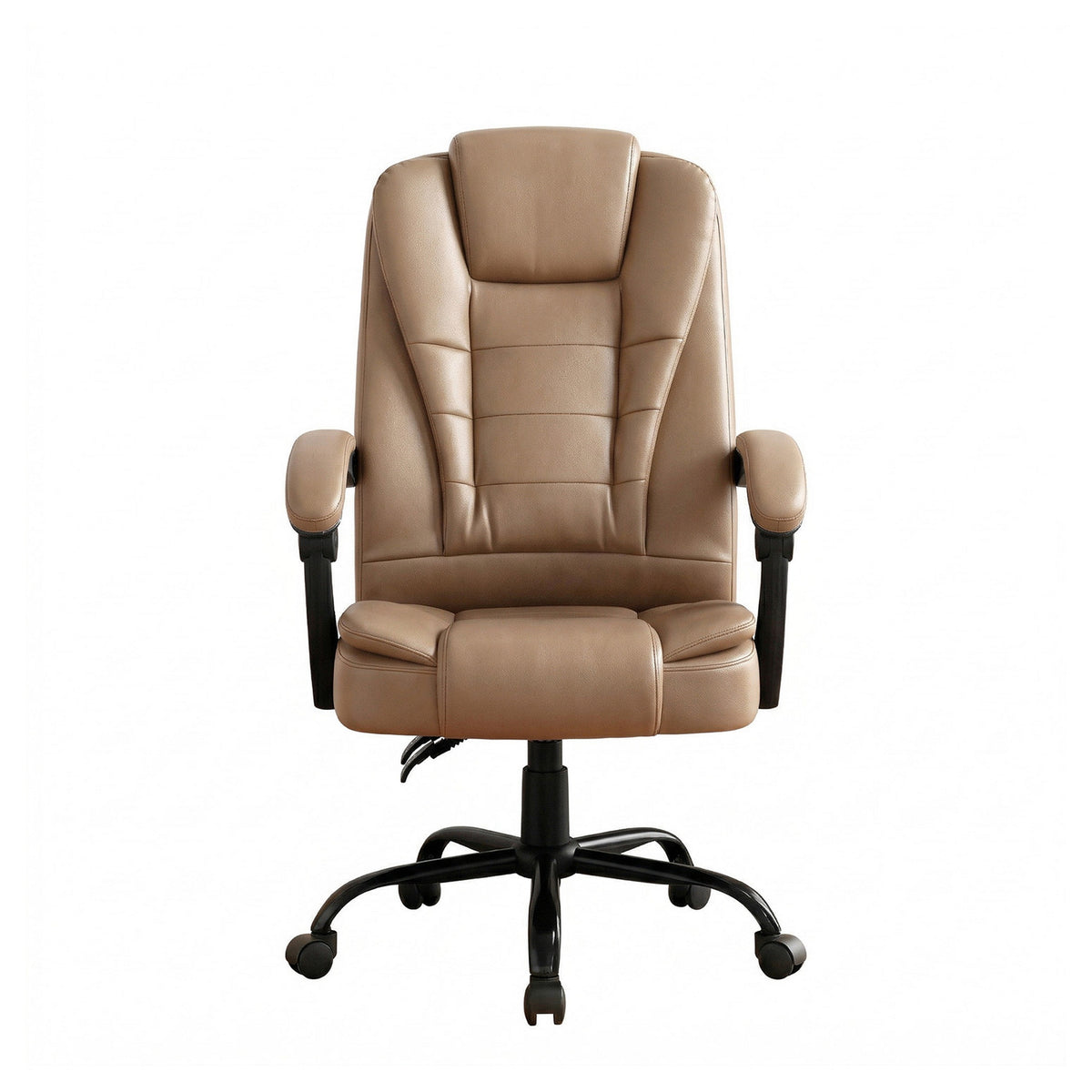 Artiss Massage Office Chair Brown PU Leather Espresso