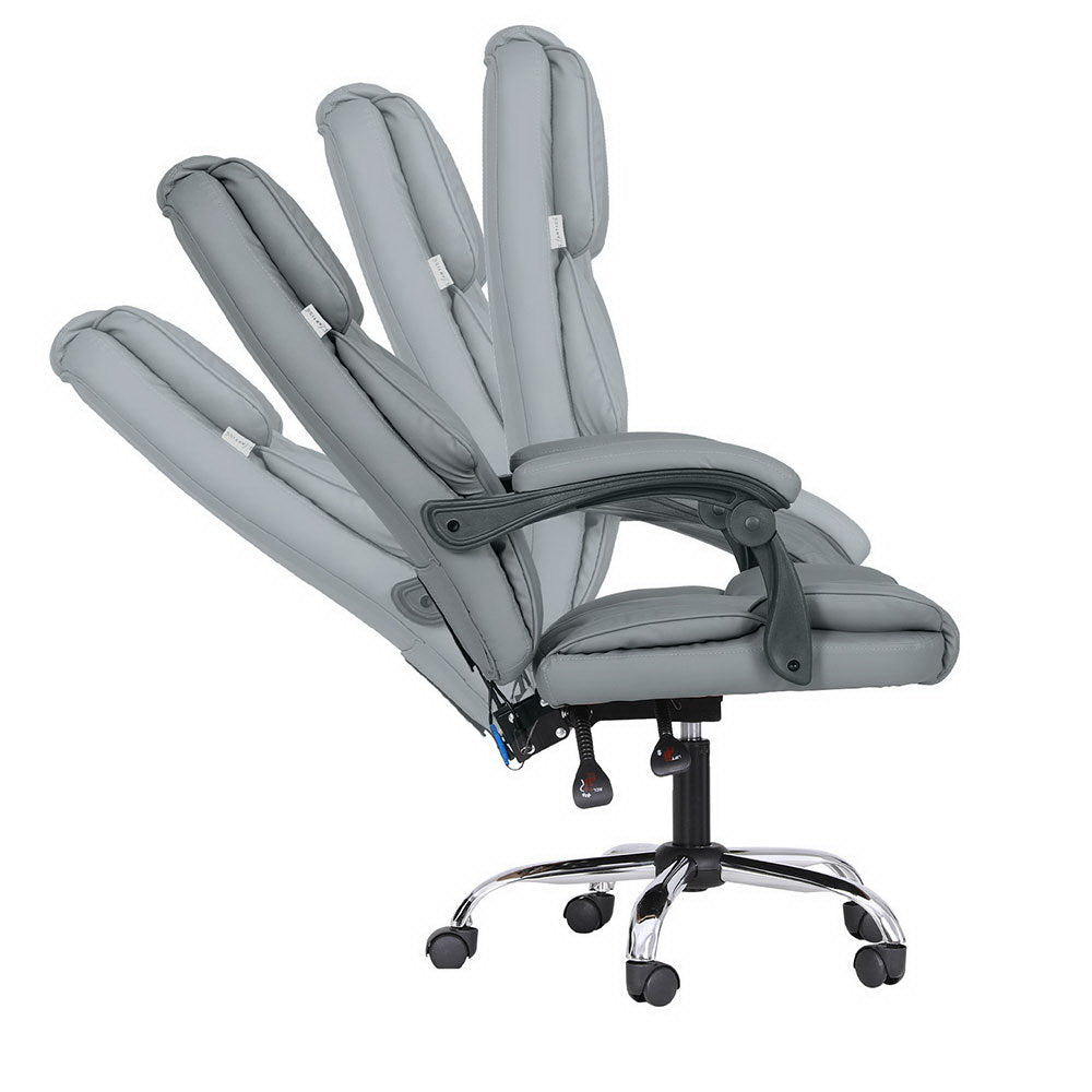 Artiss High Back Massage Office Chair Grey