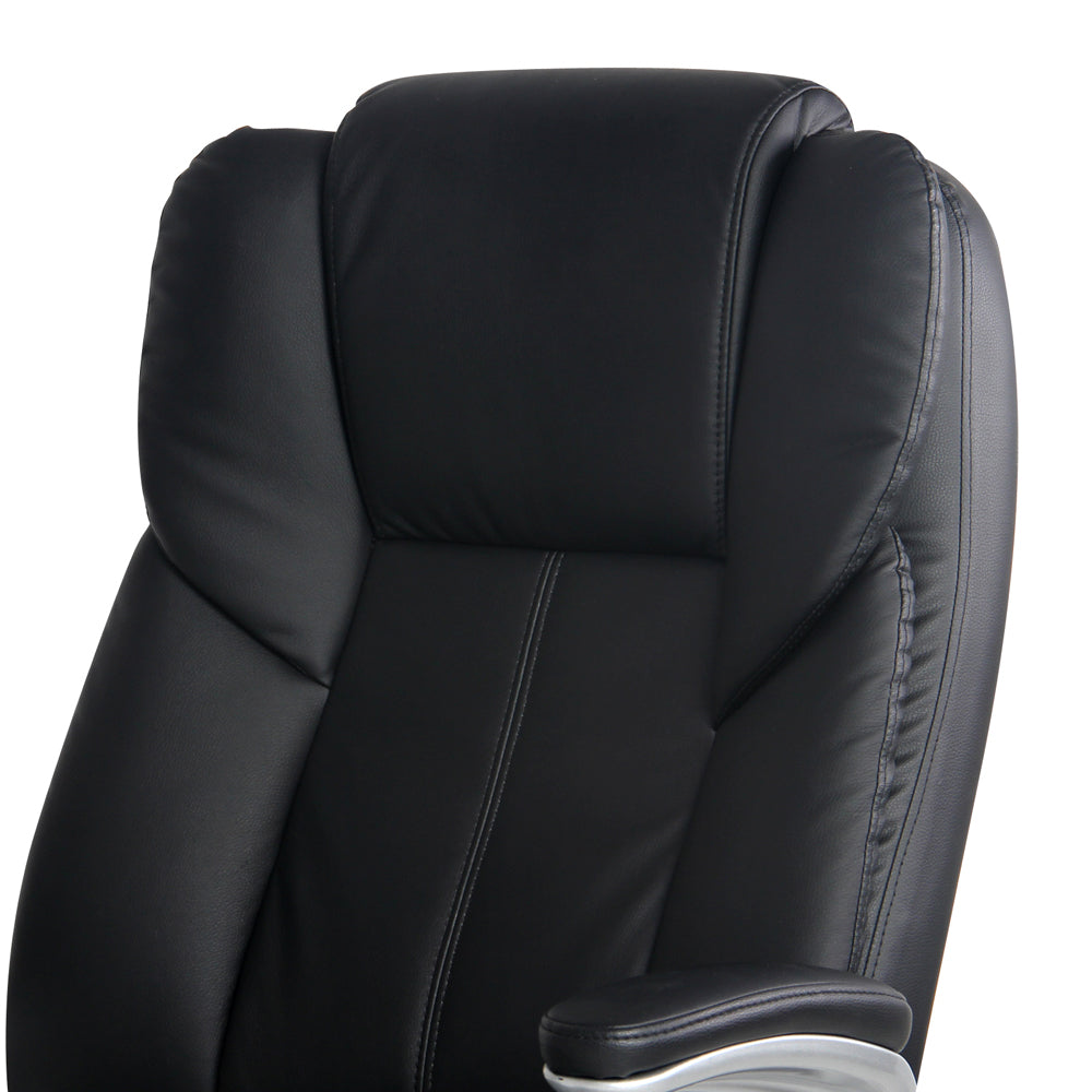 Kuro 8-Point Massage Office Chair PU Leather Black