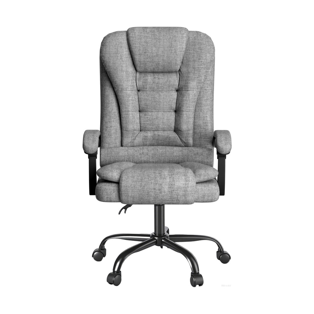 Artiss Executive Office Chair 4-Point Massage Ergonomic Recline Grey