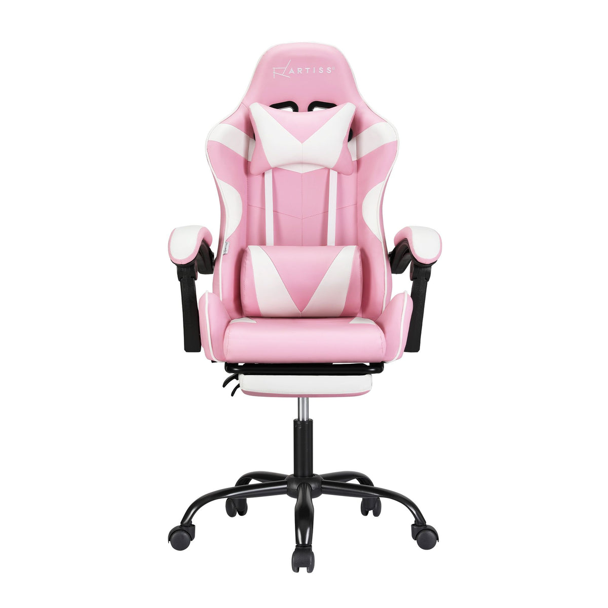 Artiss 2 Point Massage Gaming Office Chair Pink