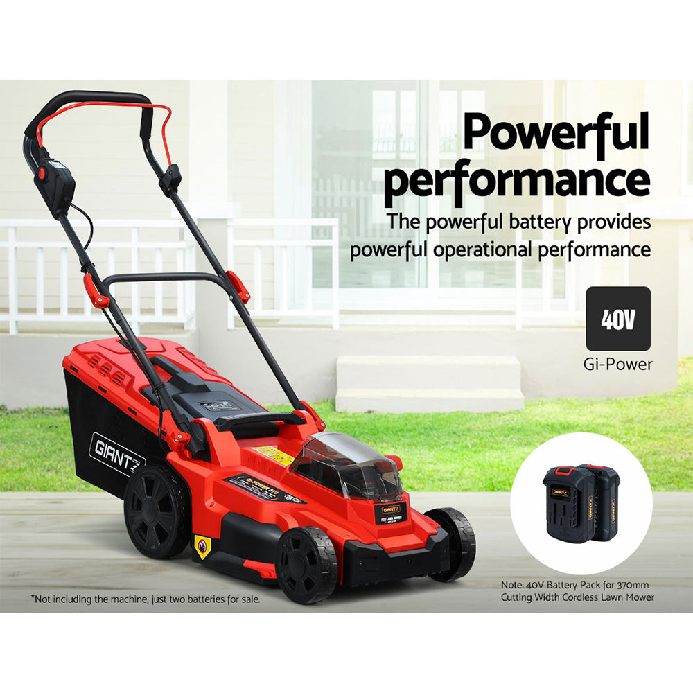 Giantz 40V Cordless Lawn Mower Battery Pack 2.0Ah Rechargeable Lithium