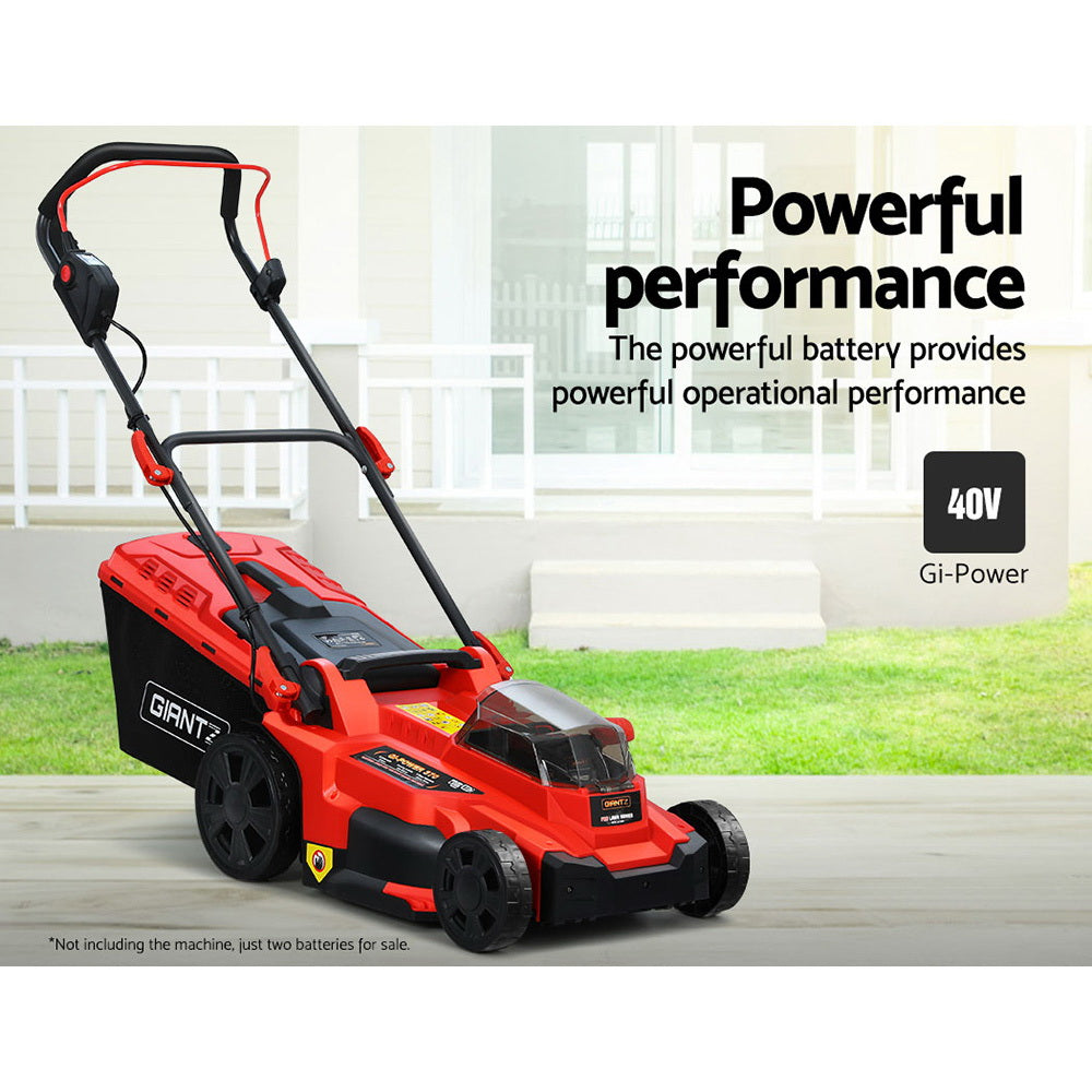 Giantz 80V Cordless Lawn Mower Battery Pack 40V x2