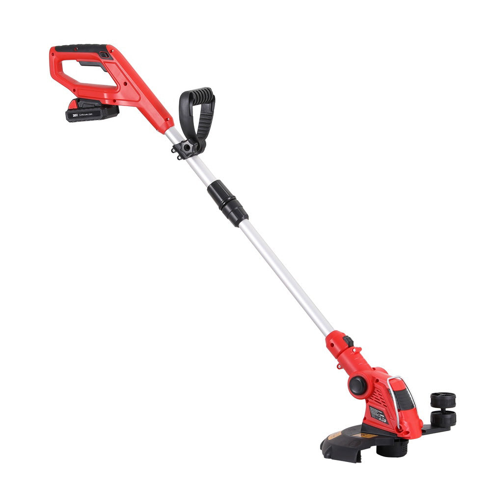 Lightweight Cordless Line Trimmer 20V with Rotatable Head - Giantz