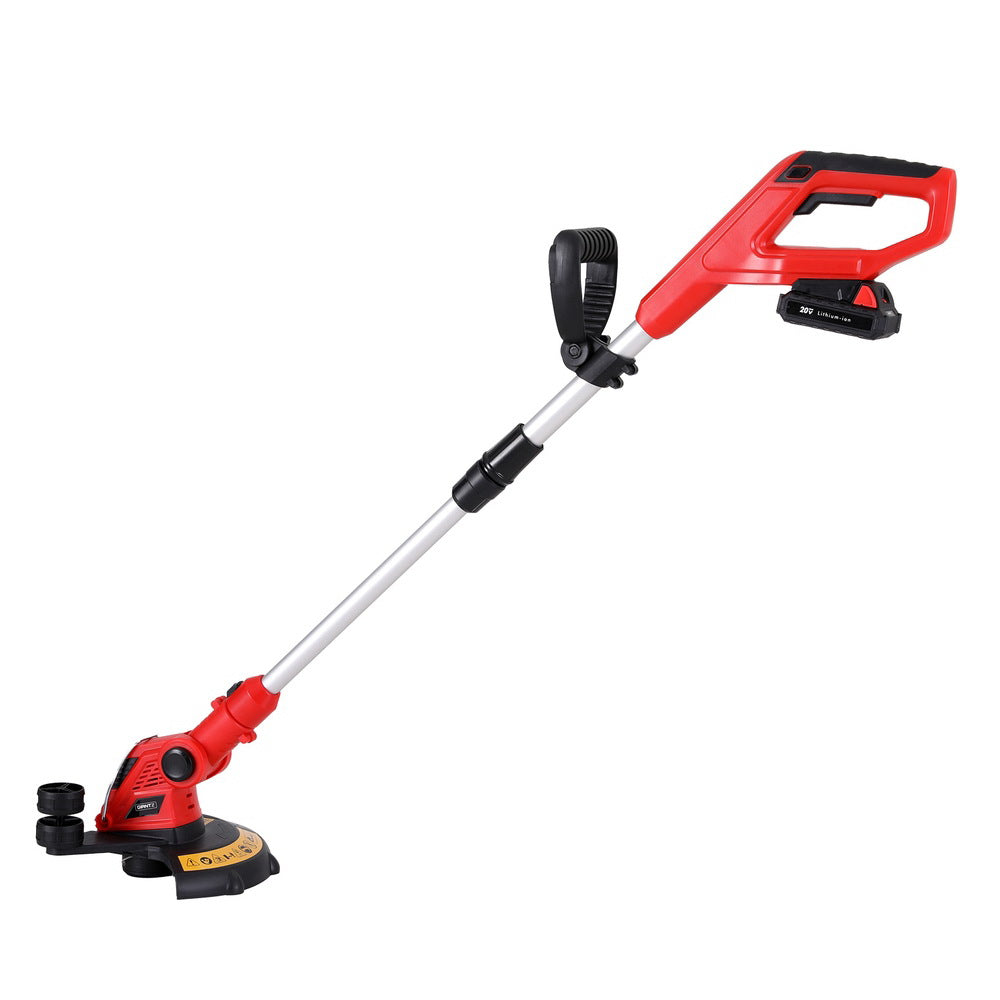 Lightweight Cordless Line Trimmer 20V with Rotatable Head - Giantz