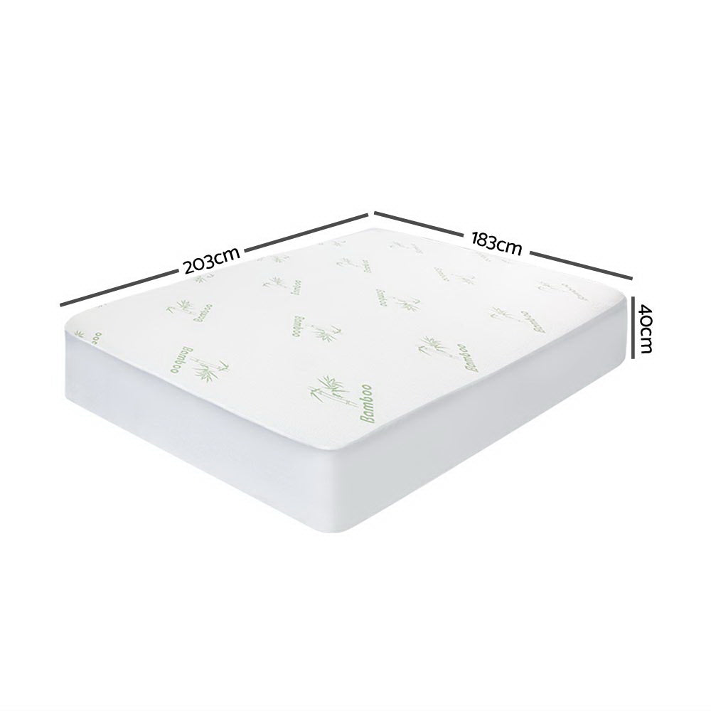 Giselle King Mattress Protector Bamboo Water-Resistant