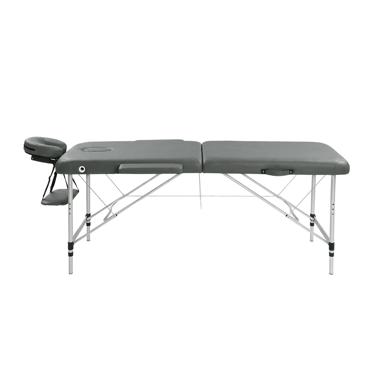 Zenses Portable Massage Table 55cm 2 Fold Aluminium Grey