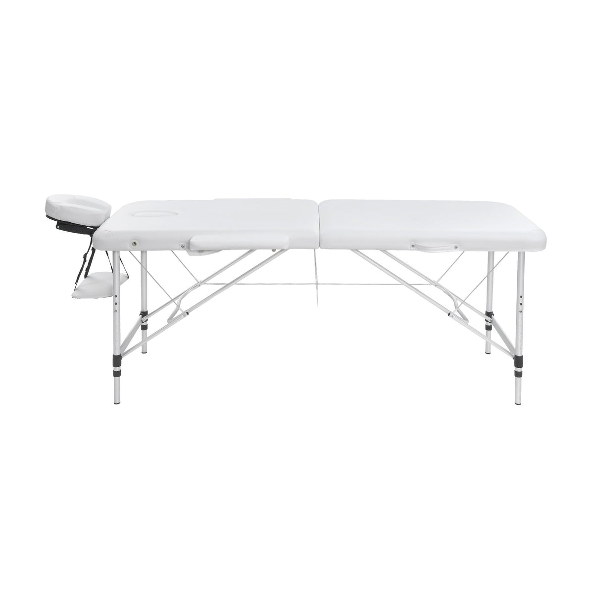 Zenses Aluminium Massage Table 75cm 2 Fold Beauty Bed White
