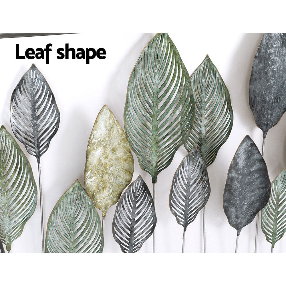 Leaf Tree of Life Metal Wall Art Sculpture Framed Multicoloured