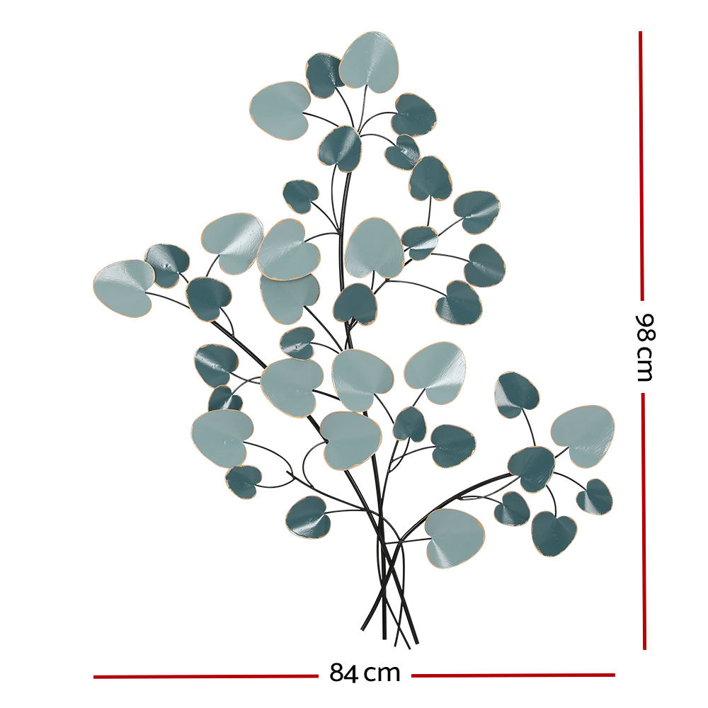 Tree of Life Metal Wall Art Sculpture Blue