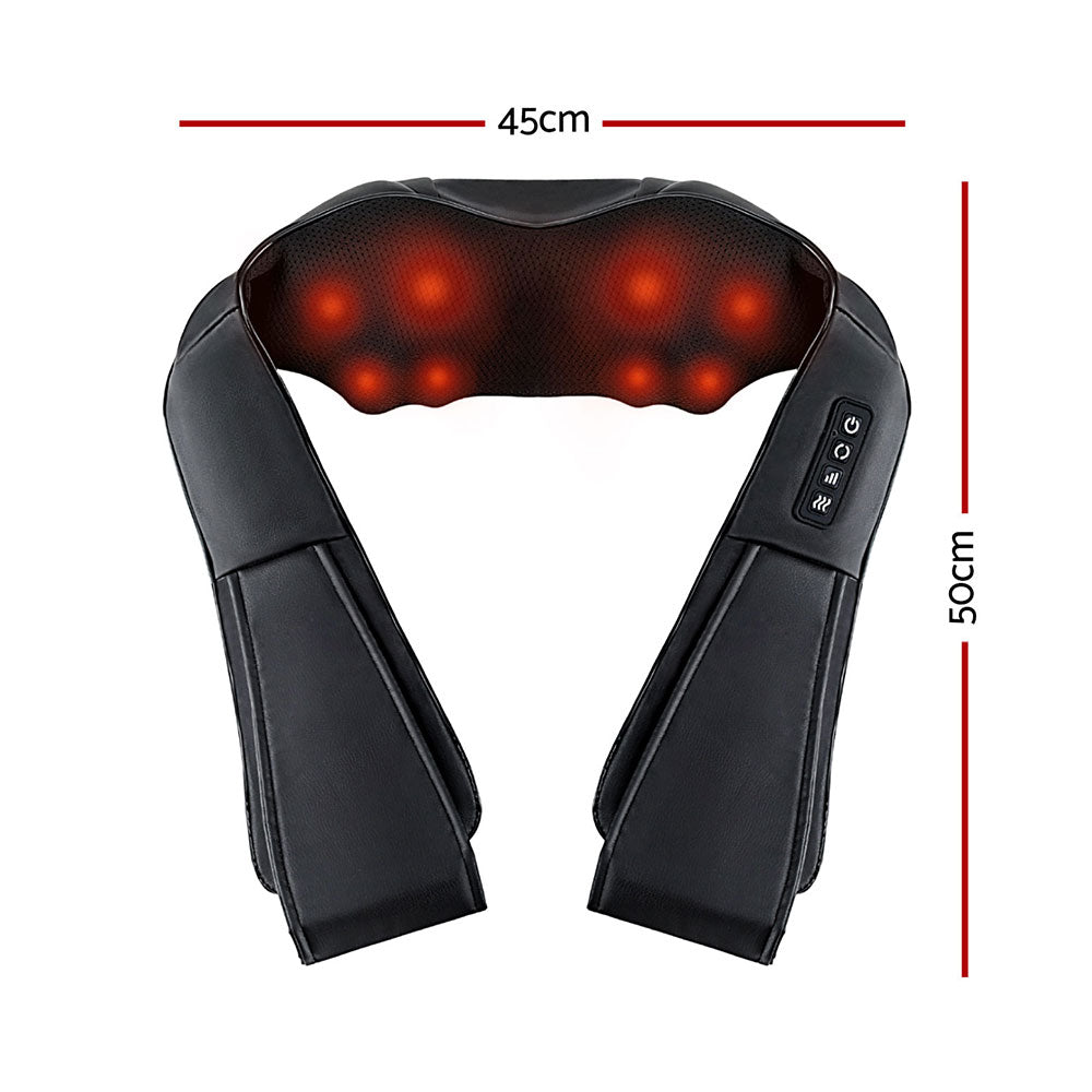 Livemor Neck Massager Heated 8 Nodes Black