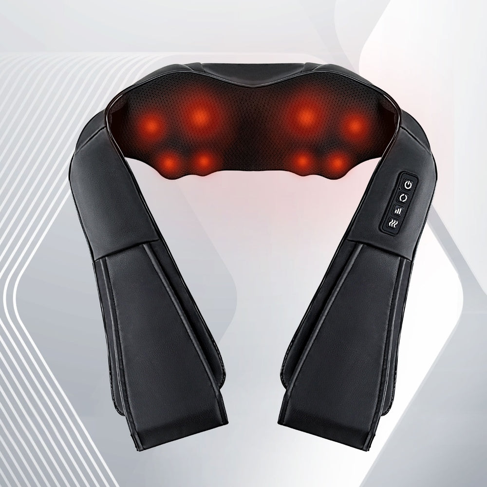 Livemor Neck Massager Heated 8 Nodes Black