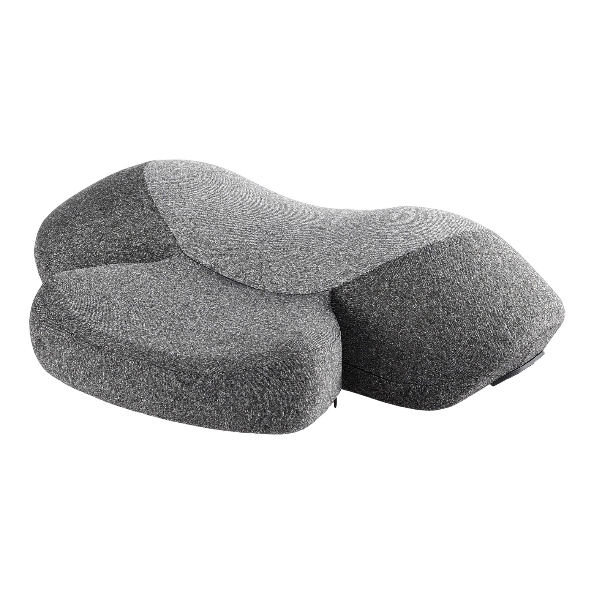 Livemor 2-in-1 Neck Massager Pillow with Heat, Memory Foam Cervical Support for Relief, 3-Speed Vibration & 3-Level Thermal Therapy, Type-C Rechargeable Massage Pillow for Neck & Shoulder