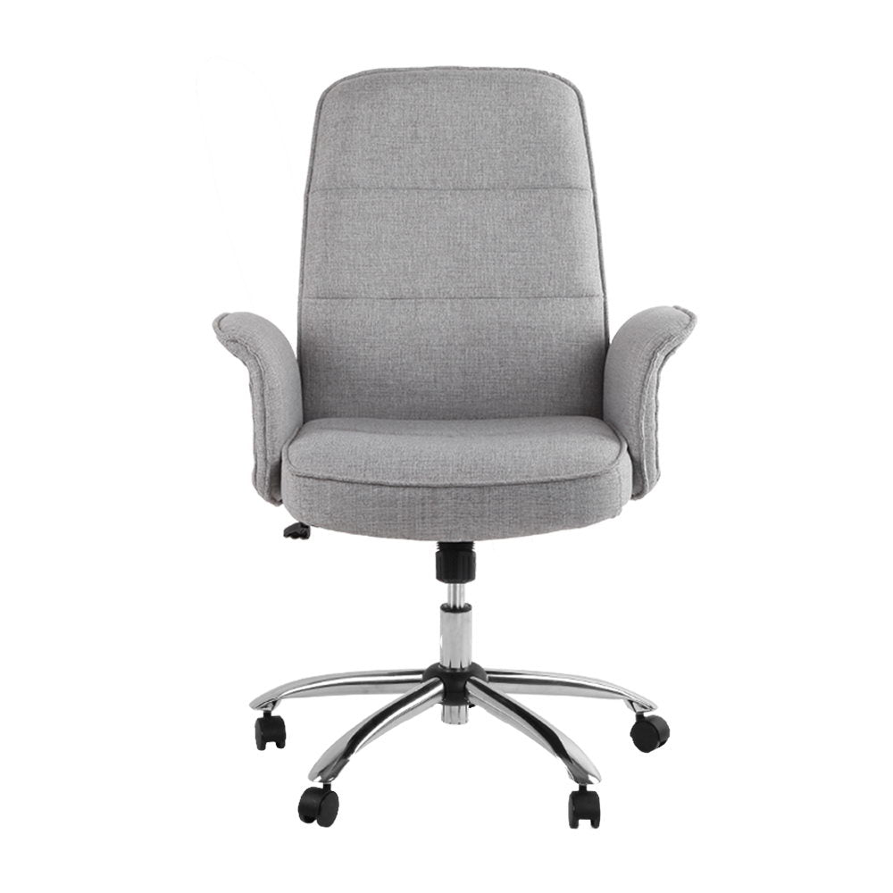 Trump Grey Fabric Office Chair High Back Swivel