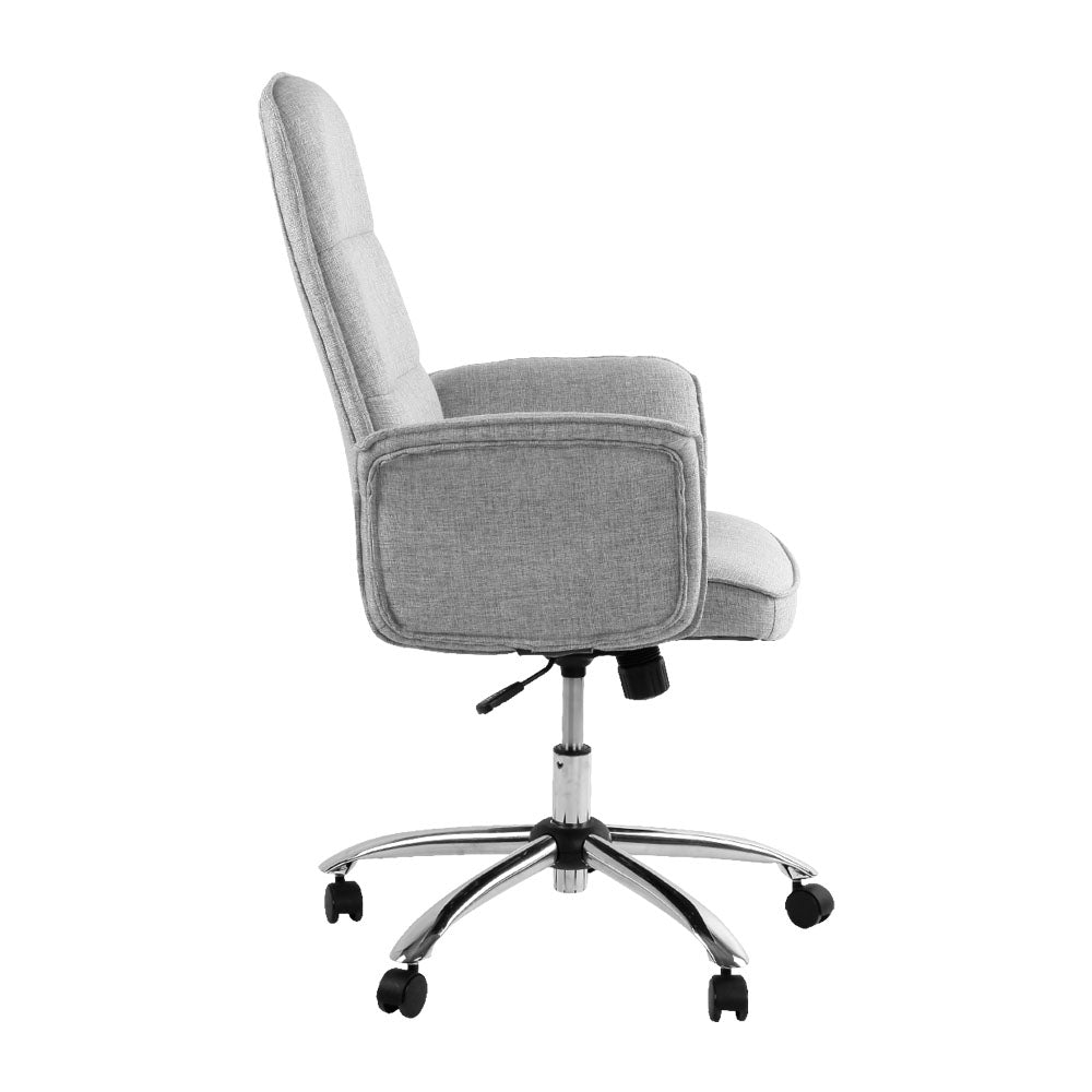 Trump Grey Fabric Office Chair High Back Swivel