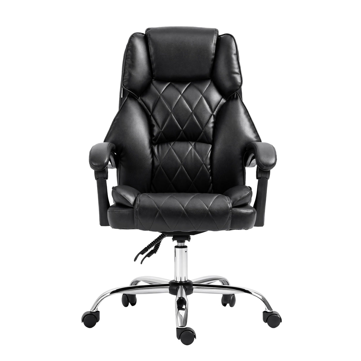Camelon Executive Office Chair Leather Recliner Black
