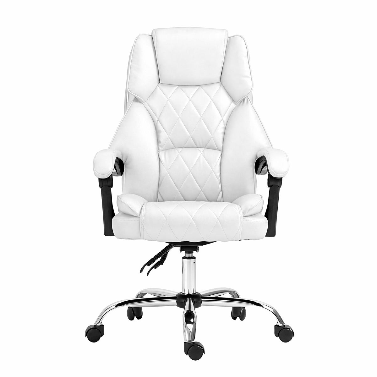 Camelon Executive Office Chair Leather Recliner White