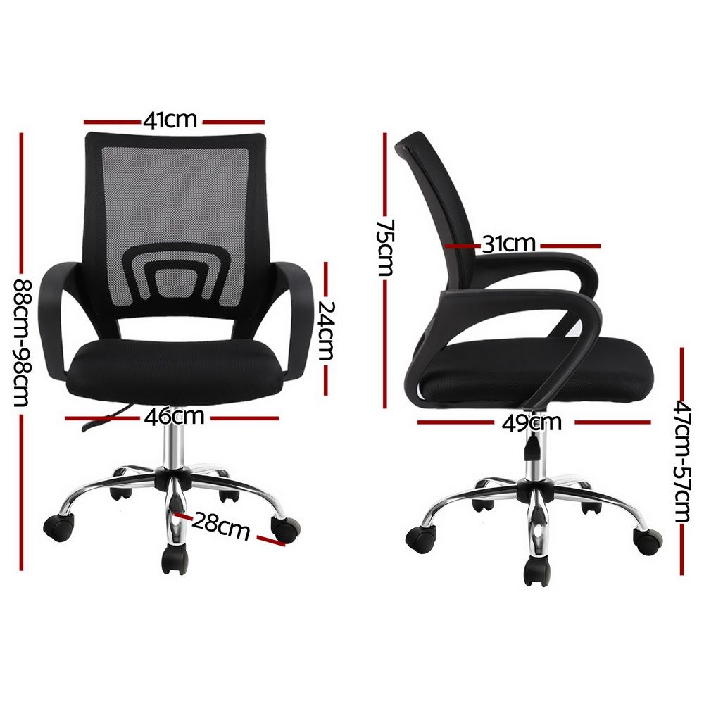 Cody Mid Back Mesh Gas Lift Office Chair Black