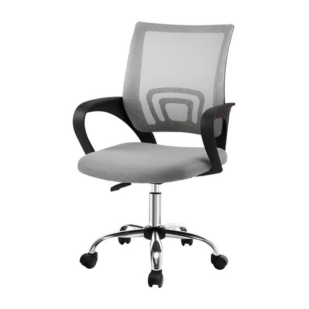 Cody Mid Back Mesh Office Chair with Chrome Base Grey