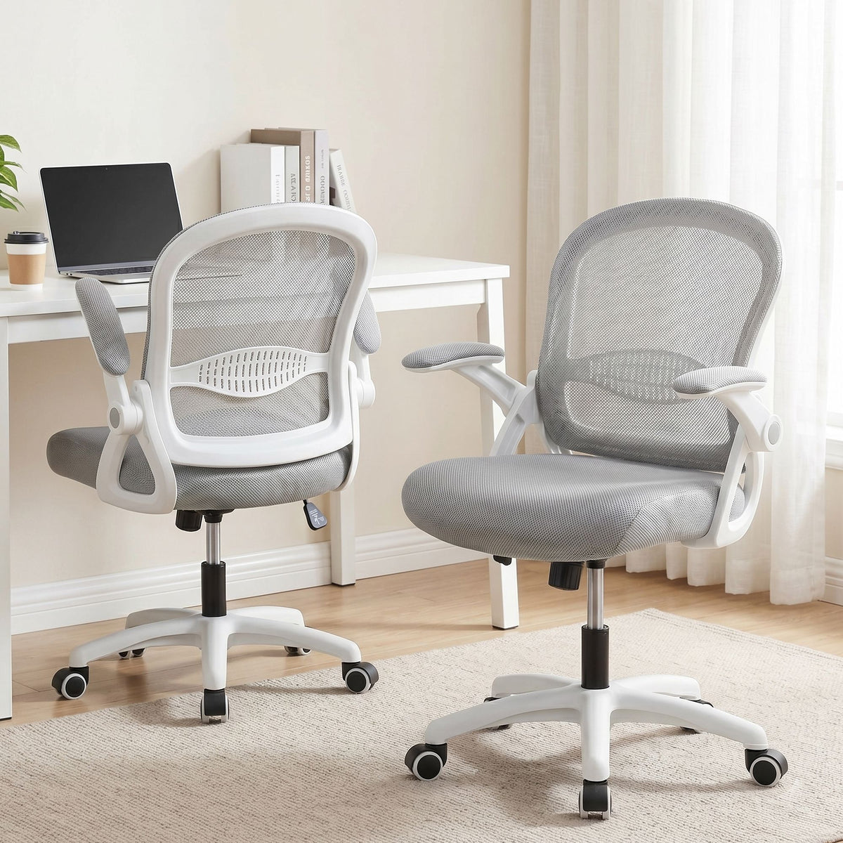 Galene Mid Back Mesh Office Chair with Gas Lift Grey