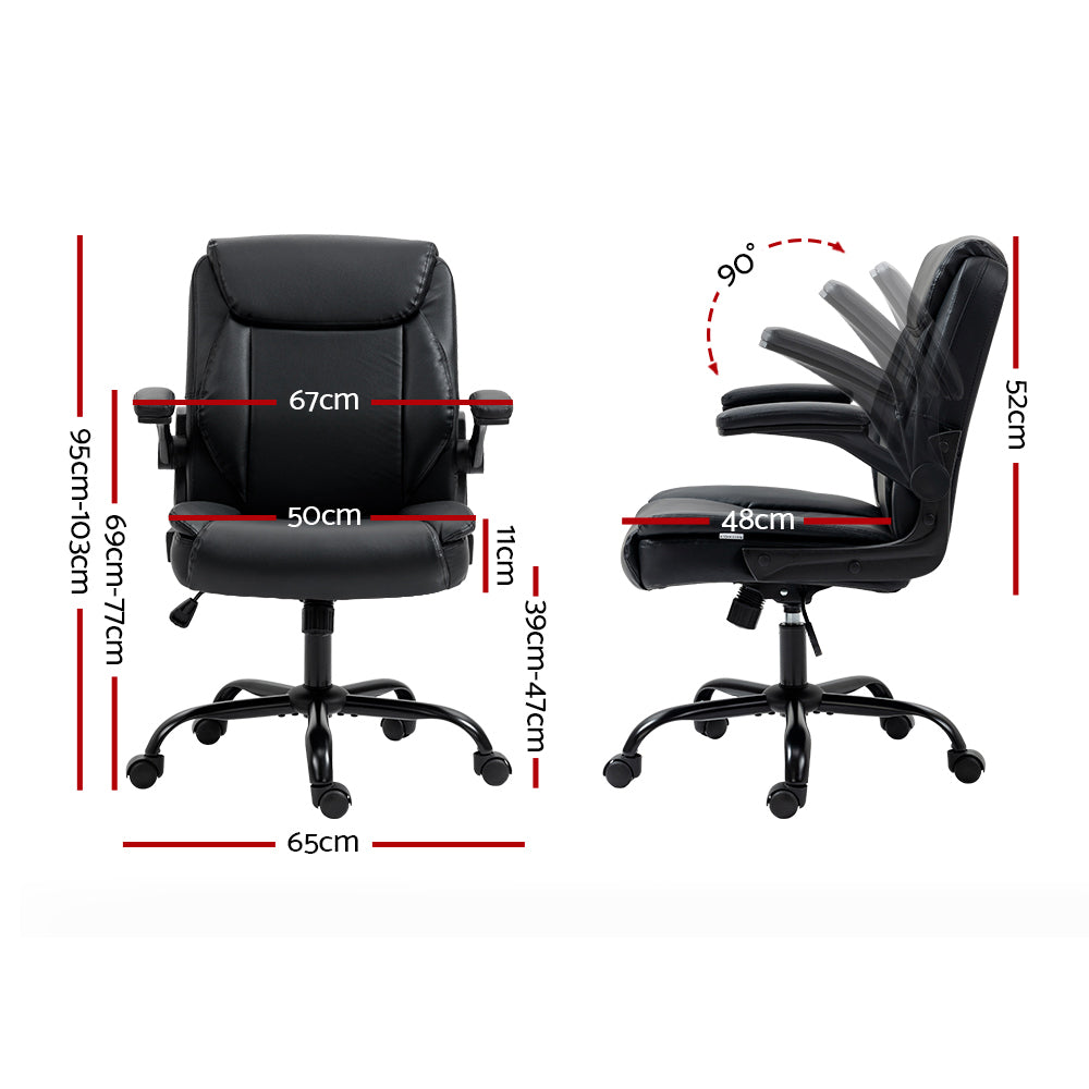 Chastine Mid-Back Executive Office Chair Black