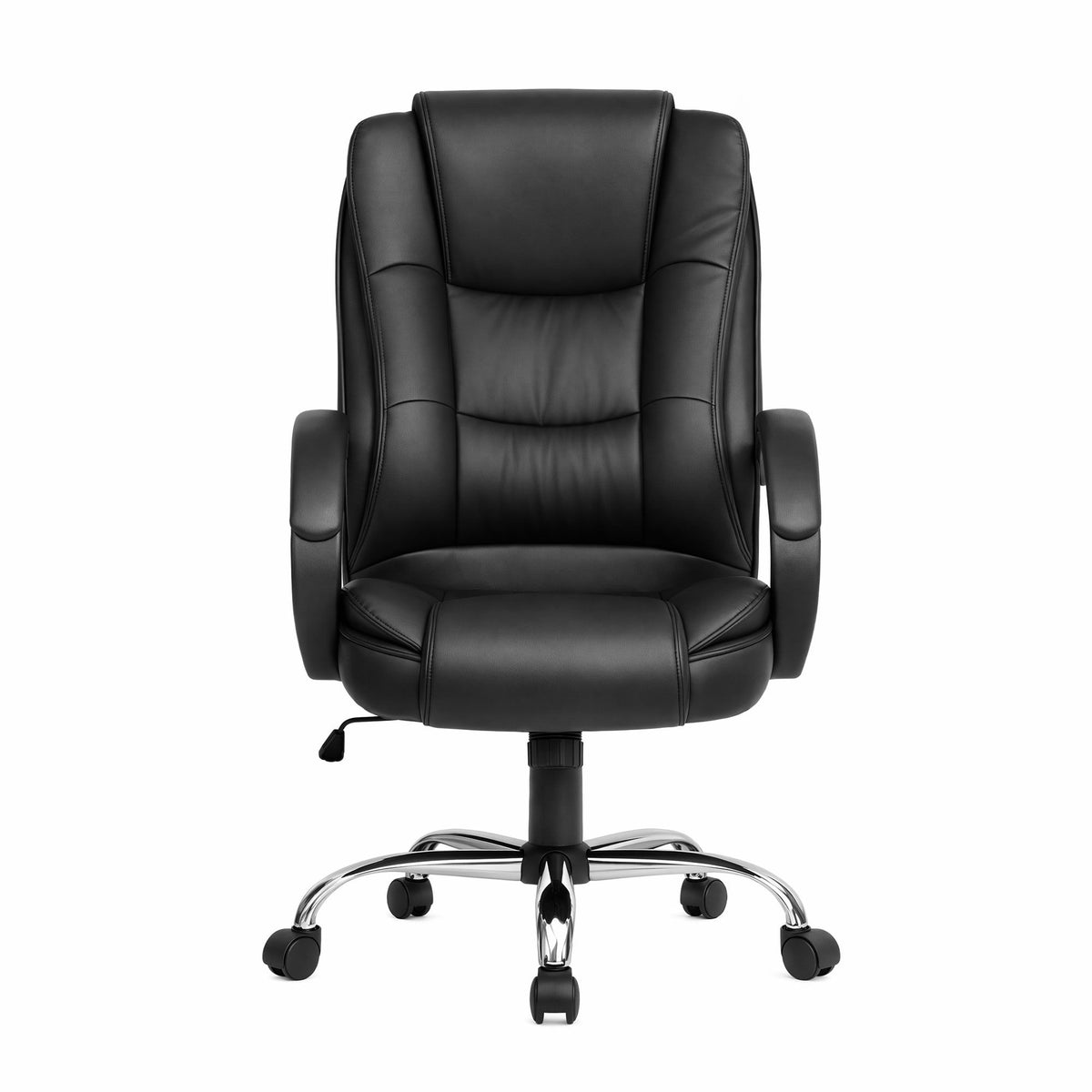 Rainier Executive Office Chair PU Leather Tilt Black