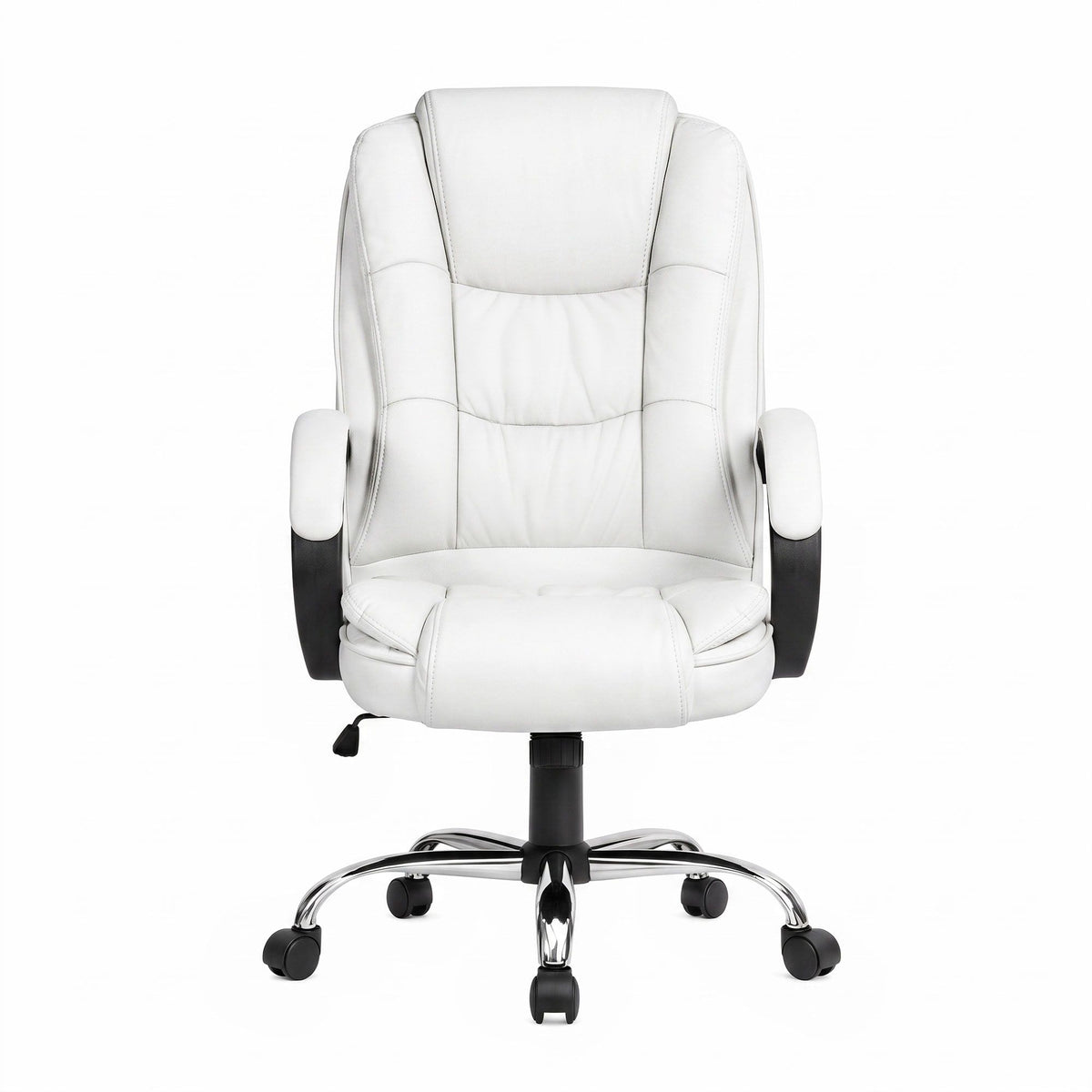 Rainier Executive Office Chair PU Leather Tilt White