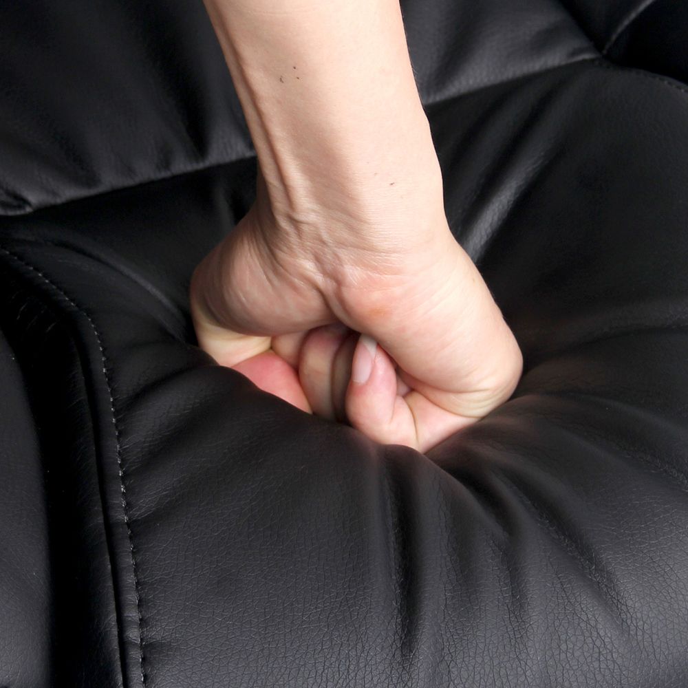 Kea Executive Office Chair Leather Tilt Black