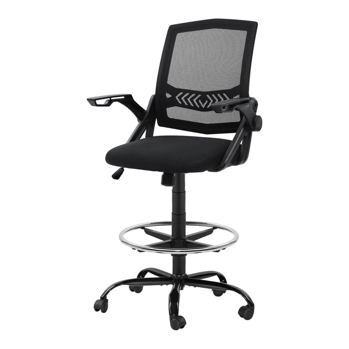 Artiss Mesh Drafting Office Chair Adjustable Height Black