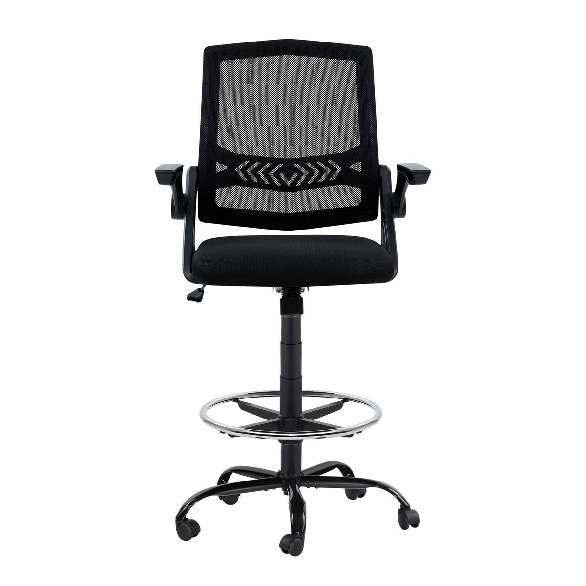 Artiss Mesh Drafting Office Chair Adjustable Height Black