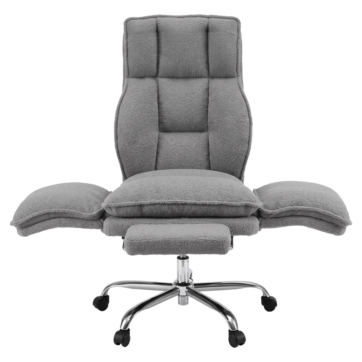 Artiss Big & Tall Criss Cross Office Chair Grey