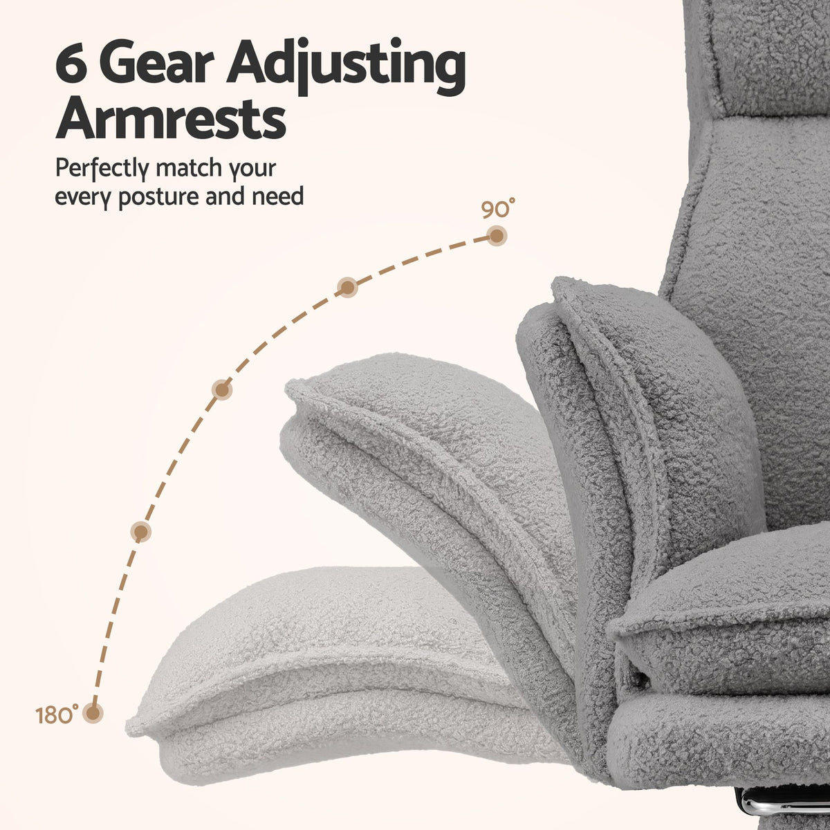 Artiss Big & Tall Criss Cross Office Chair Grey