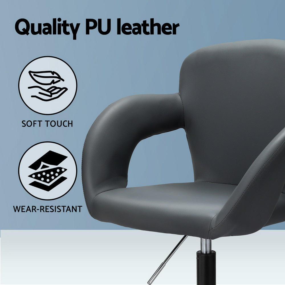 Artiss Mid-Back Office Chair Dark Grey