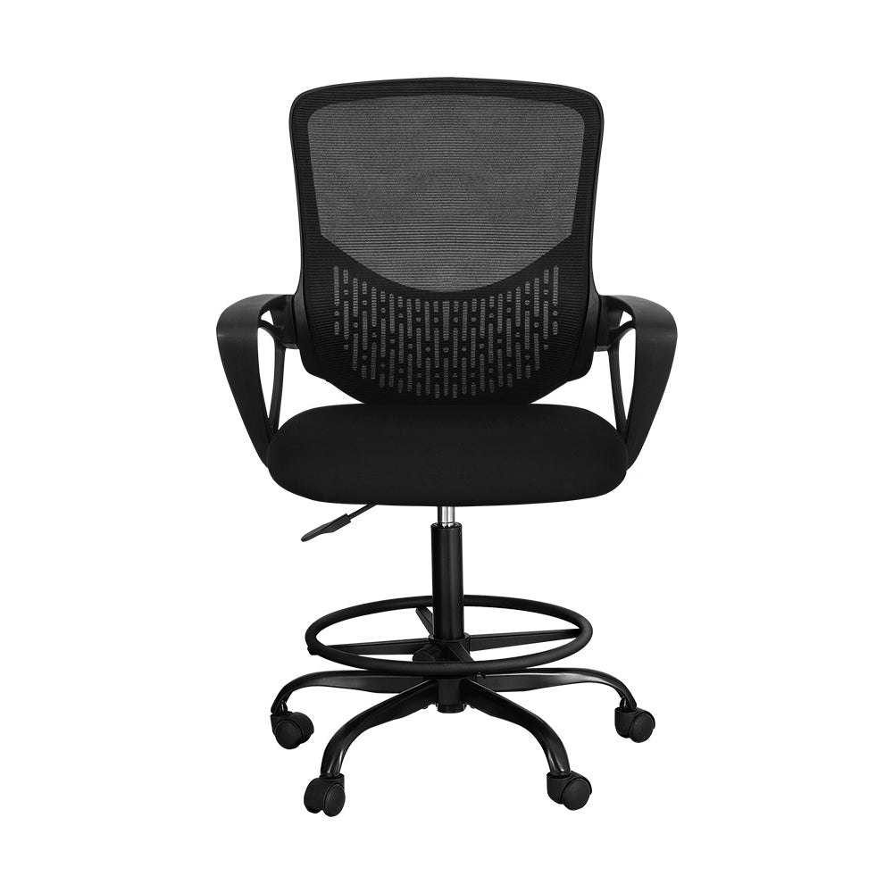 Drafting Stool Office Chair Mesh Black