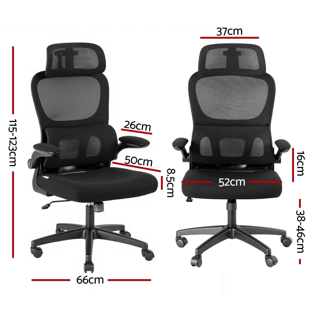 Ergonomic High-Back Office Chair Mesh Black
