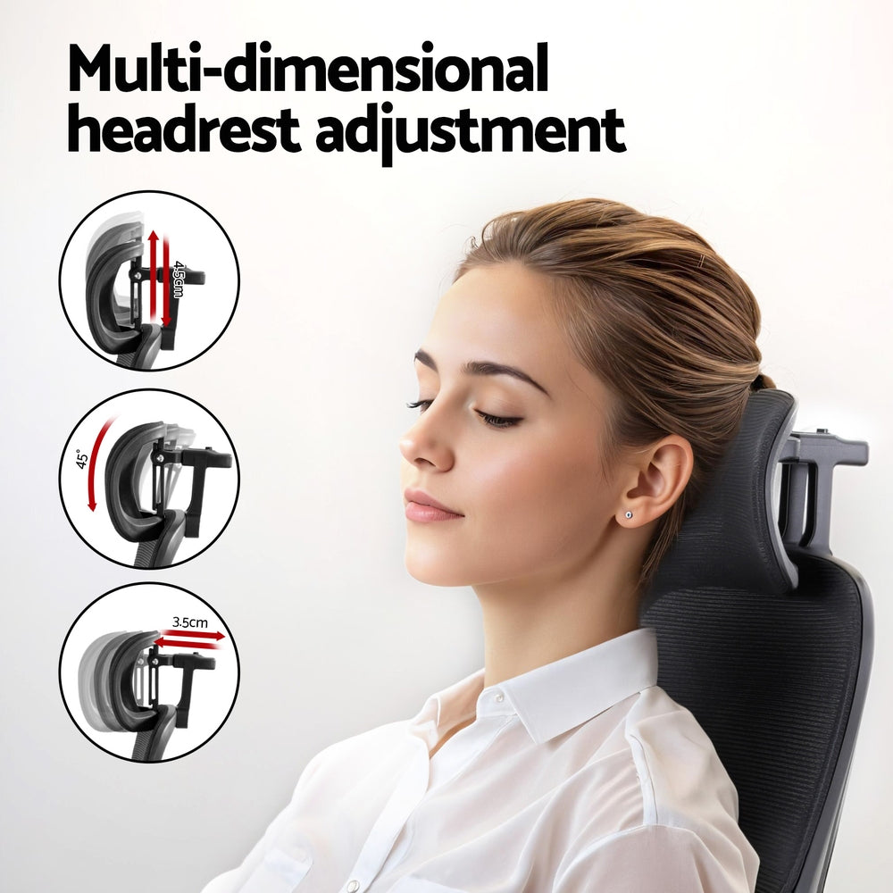 Ergonomic High-Back Office Chair Mesh Black