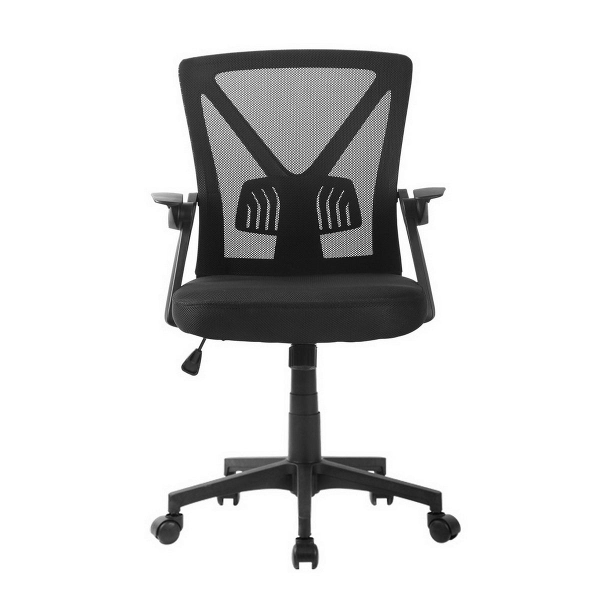 Nile Mid Back Mesh Office Chair with Adjustable Lumbar Support Black