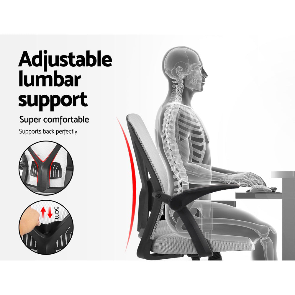 Nile Mid-Back Mesh Office Chair Grey