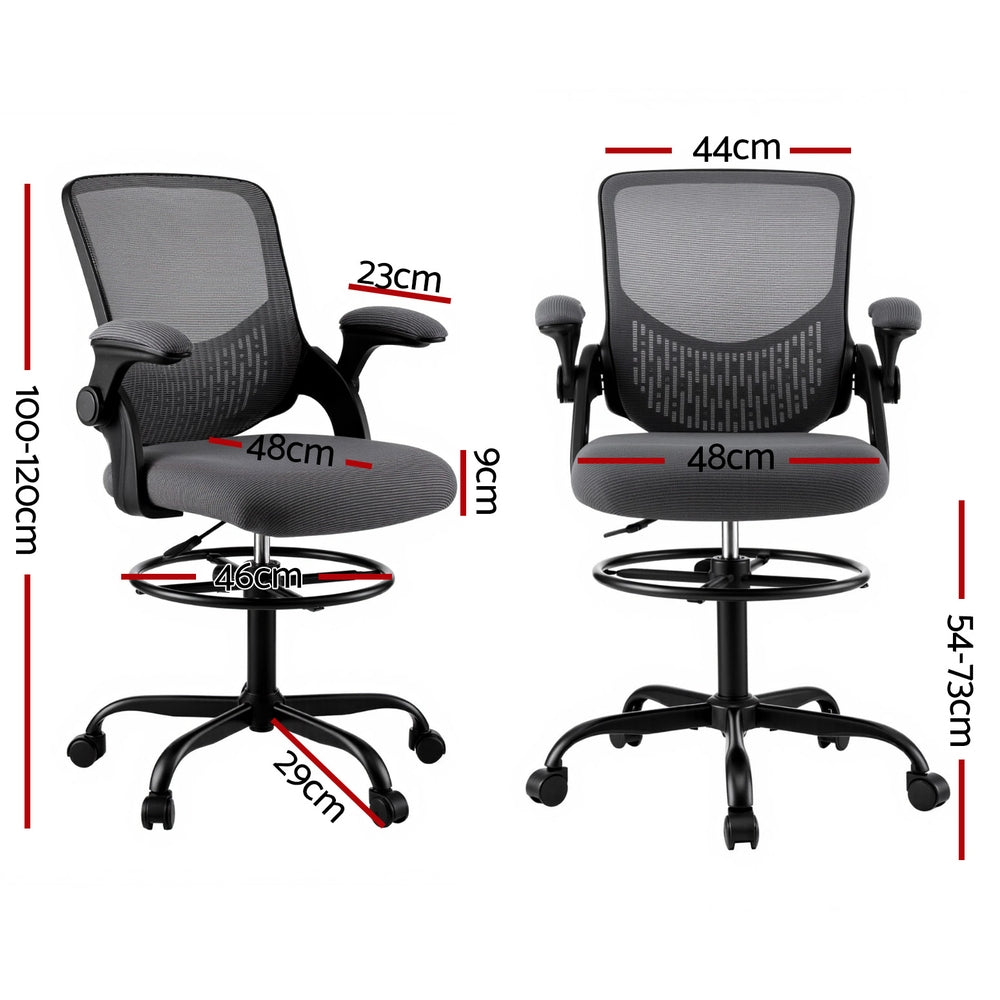 Artiss Mesh Drafting Office Chair Grey