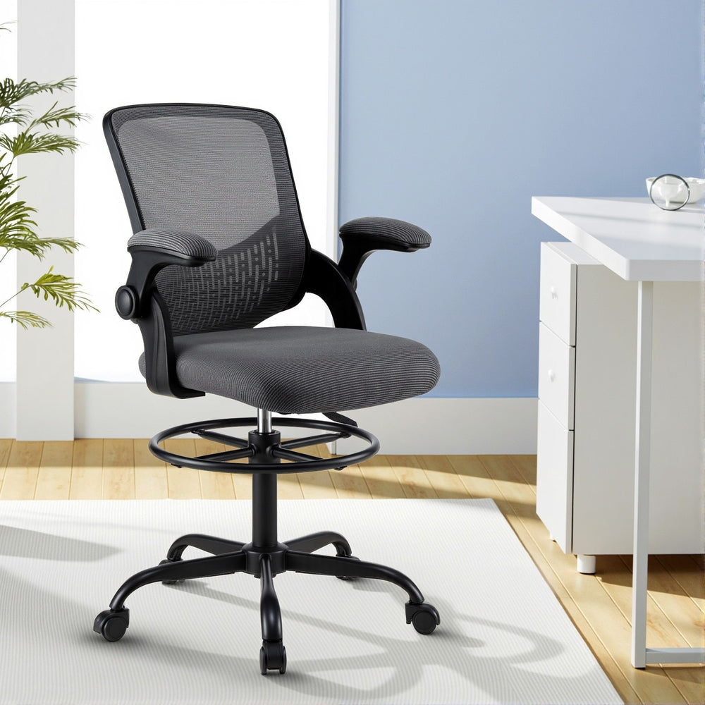 Artiss Mesh Drafting Office Chair Grey