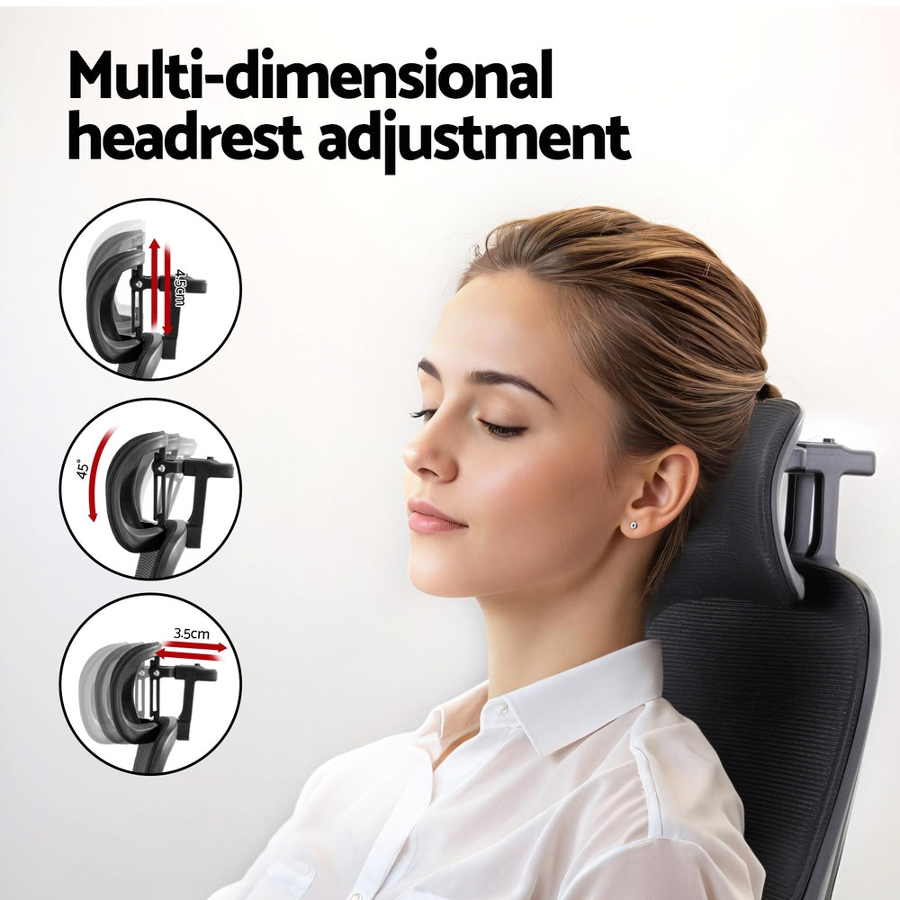 Artiss Ergonomic Mesh Office Chair Adjustable Black