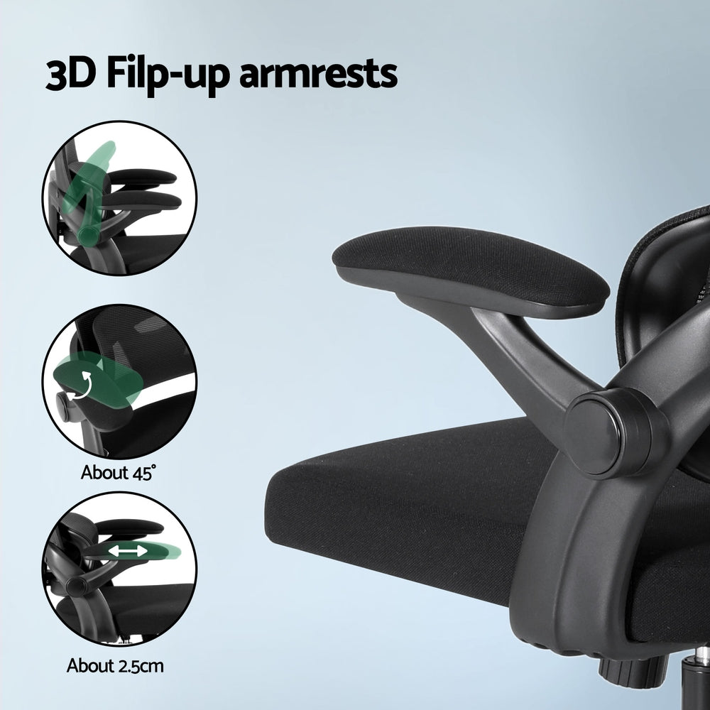 Artiss Ergonomic Mesh Office Chair Adjustable Black
